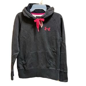 Under Armour Storm Women’s Grey Hot Pink Gray Athletic Hoodie Sweatshirt Size XS